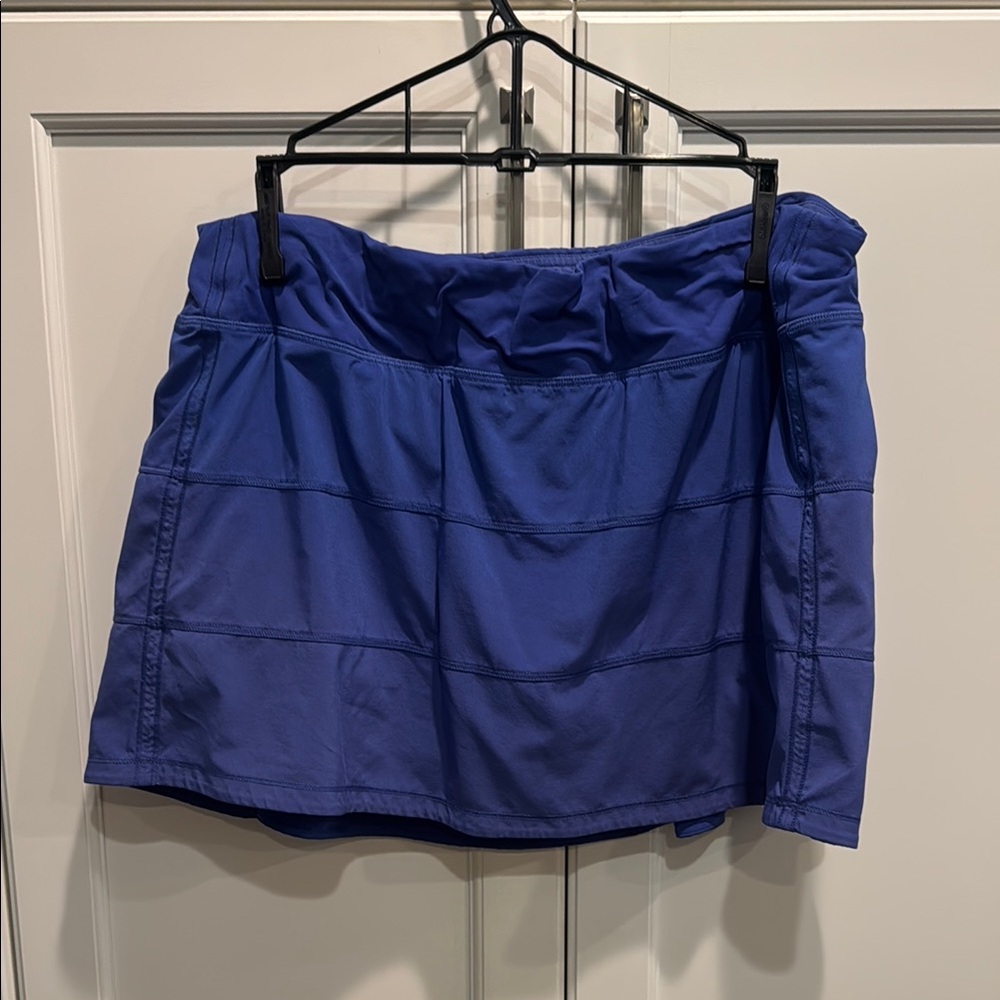 Lululemon Athletica Blue Mini Skirt Pace Rivql 12 Tall
